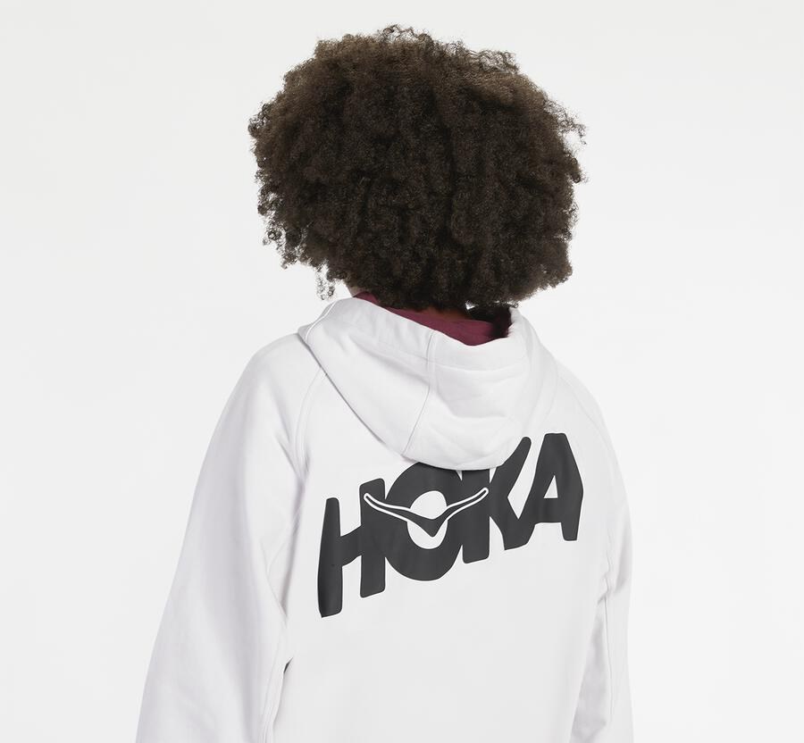 Hoka One One Hoodie Dames - Bondi - Wit - QD0398175